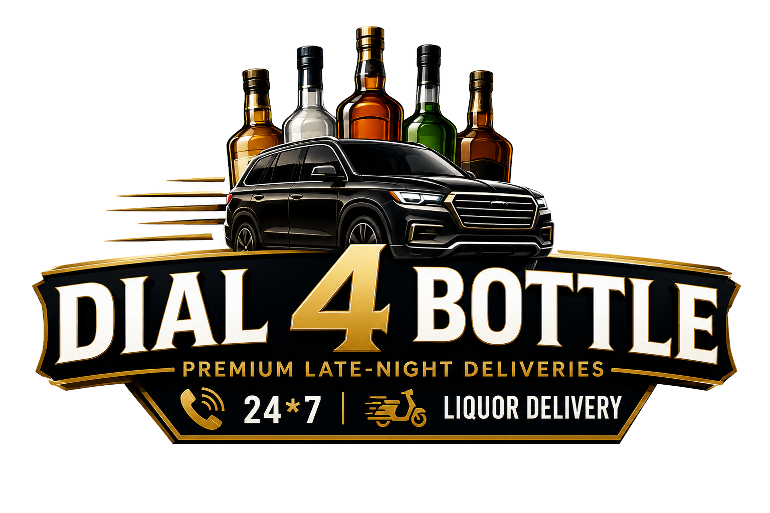Dial 4 Bottle Logo